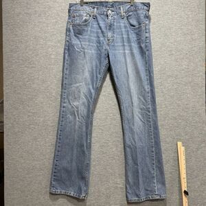 Levis 527 Jeans Mens 36X34 Blue Denim Low Rise Bootcut Light Wash Cowboy Y2K